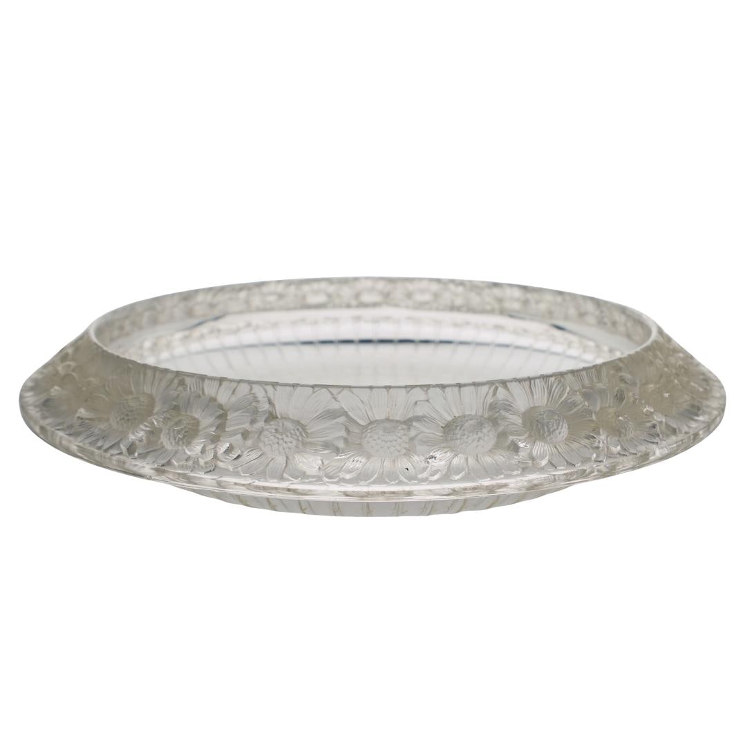 Rene Lalique "Marguerites" Large Crystal Bowl (1 of 6)