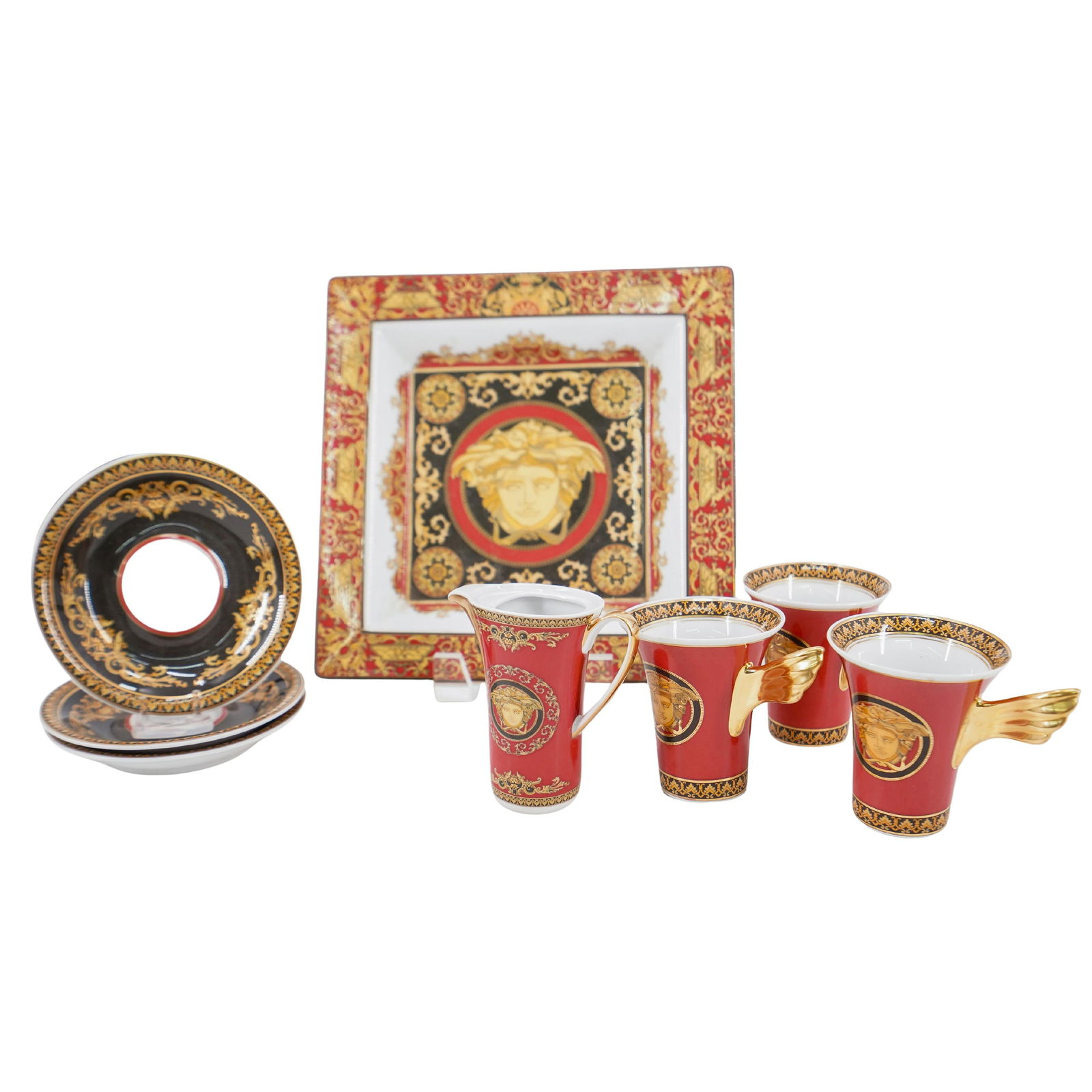 (8 Pc) Versace Rosenthal Medusa Porcelain Set (1 of 15)
