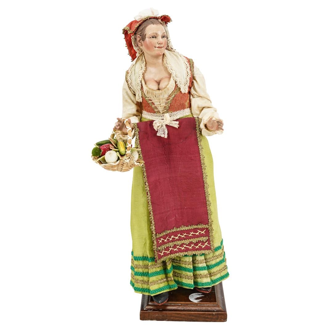 18th Cent. Italian Naples Neapolitan Creche Female Figure (1 of 5)