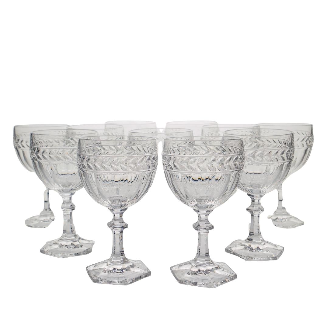 (11 Pc) Villeroy & Boch "Miss Desiree" Crystal Water Goblets (1 of 7)