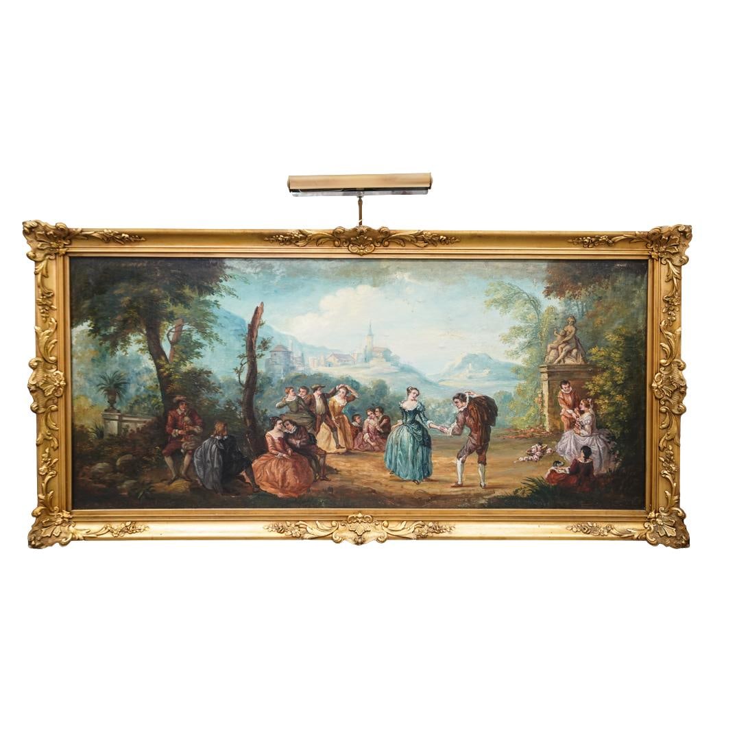 After Jean Baptiste Greuze (French, 1725-1805) "La Cruche Cassee" Painting on Porcelain (1 of 6)