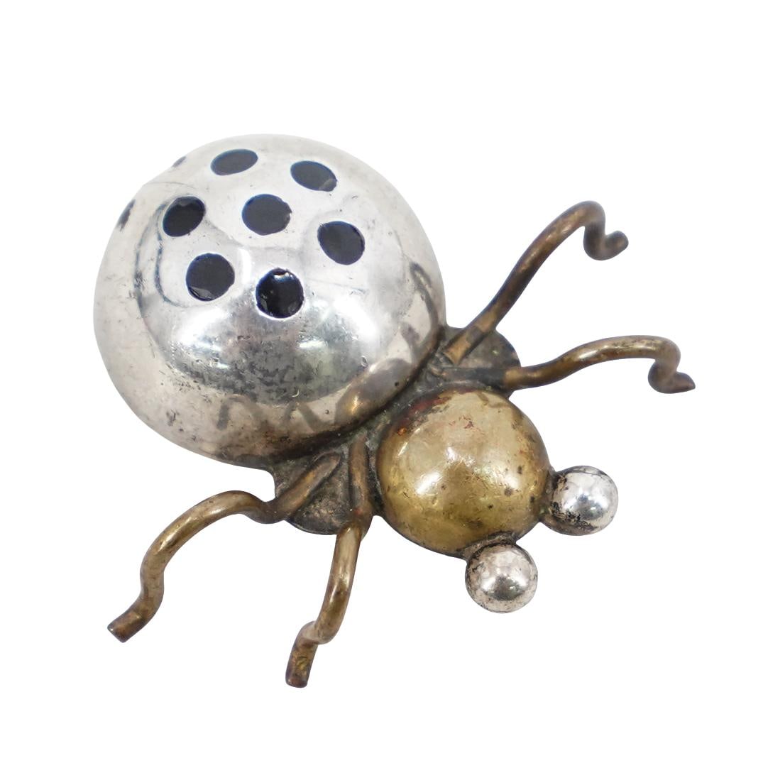 Sterling Silver Ladybug Brooch (1 of 3)