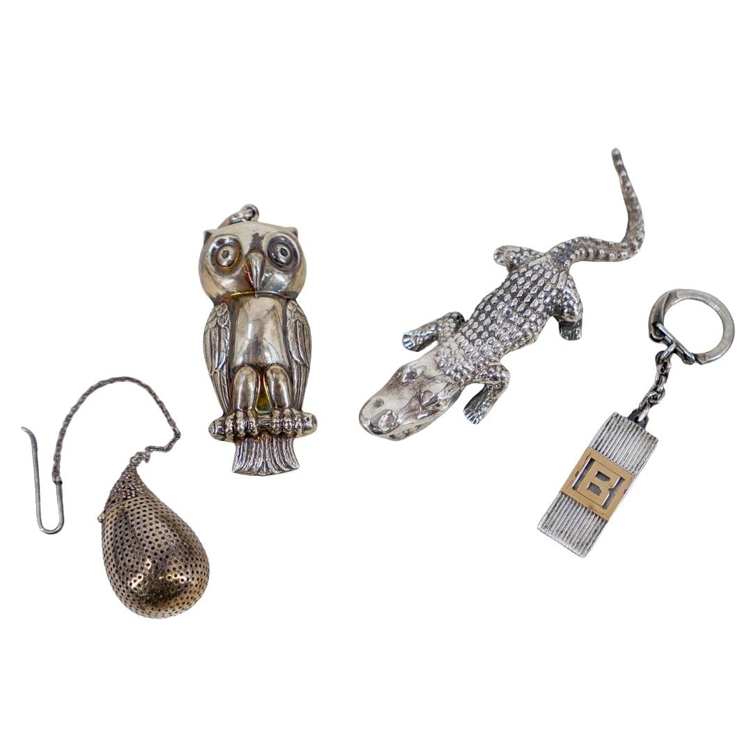 (4 Pc) Vintage Sterling Silver Figurine Grouping (1 of 9)