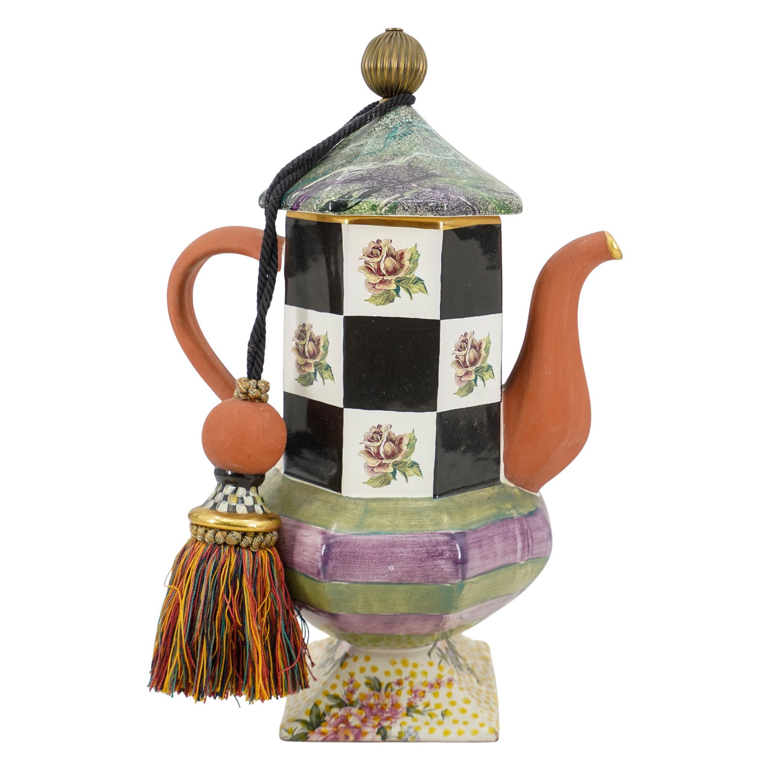 Mackenzie Childs Torquay Kelp & Urchin Teapot (1 of 7)