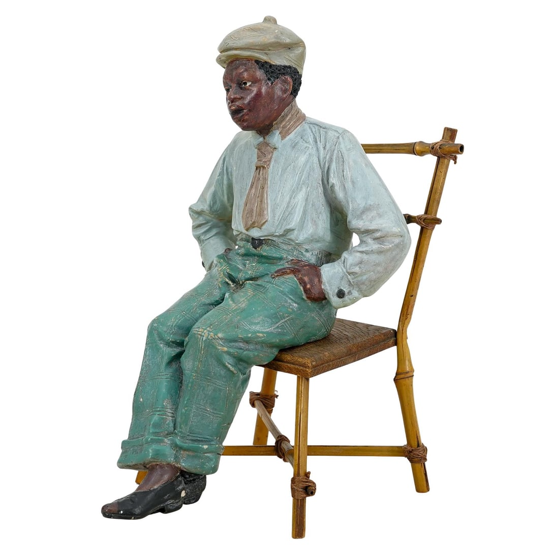 Antique Austrian Goldscheider Style Black Americana Figure (1 of 5)