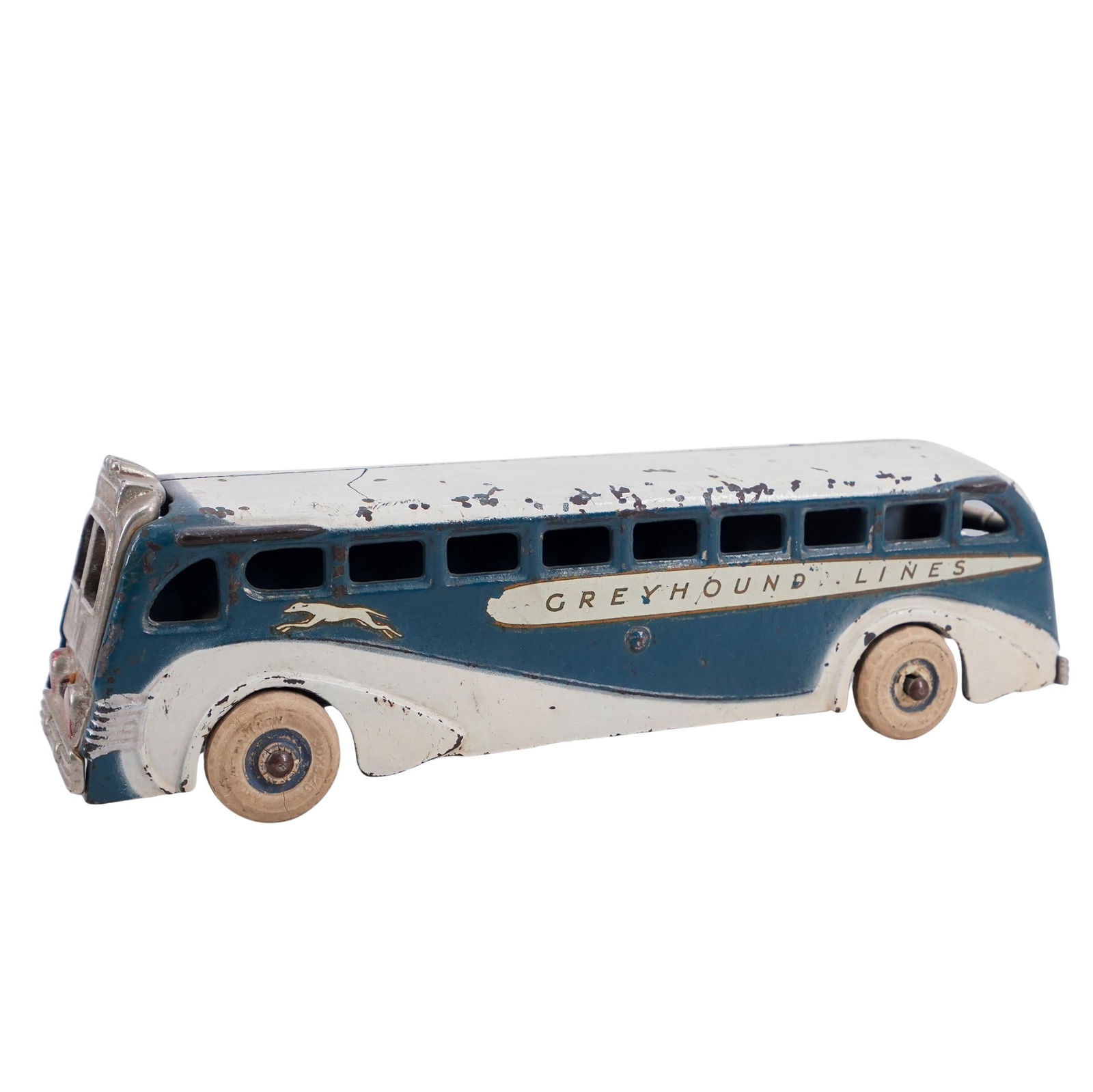 Arcade Greyhound Cast Iron Model Toy Bus (1 of 7)