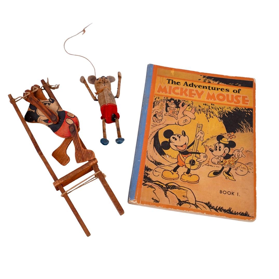 (3 Pc) Mickey Mouse's Book & Toy Grouping (1 of 9)