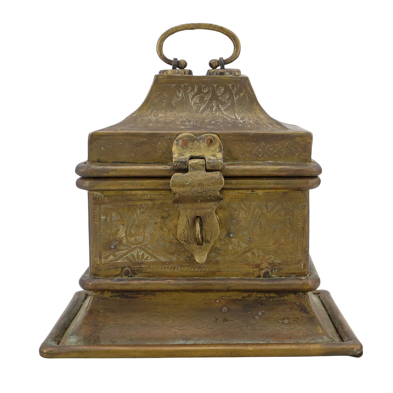 Vintage Brass Lidded Box (1 of 6)