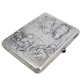 Russian Silver Cigarette Case