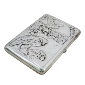 Russian Silver Cigarette Case