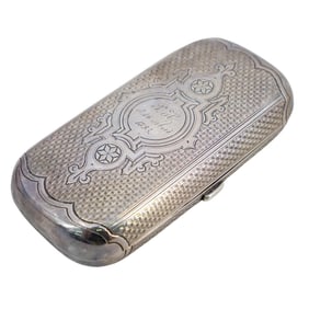 Russian Silver Ladies Cigarette Case