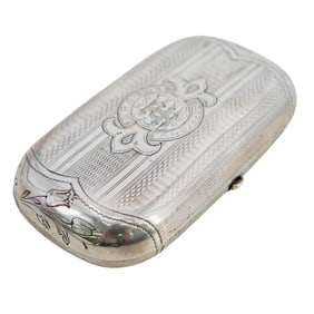 Russian Silver Ladies Cigarette Case