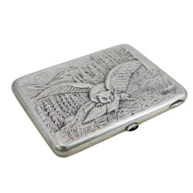 Russian Silver Cigarette Case