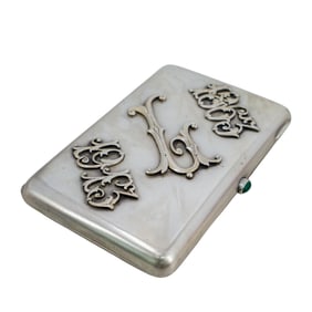 Russian Silver Souvenir Cigarette Case