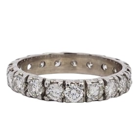 18k White Gold and Diamond Eternity Ring