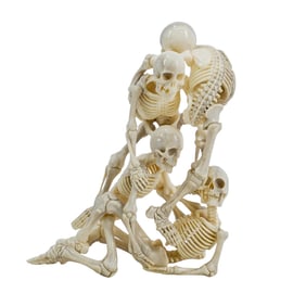 Deer Antler Skeleton Carving