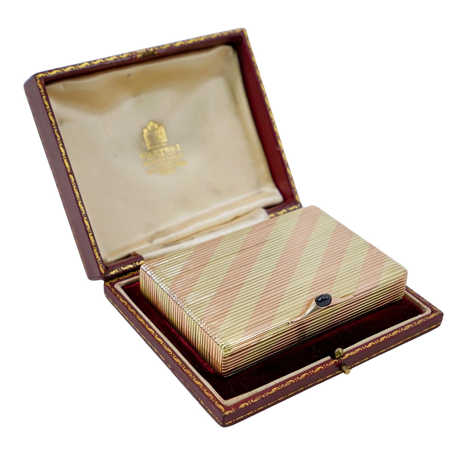 Cased Russian Gold Cigarette Case Carl Blank for Hahn (1 of 9)