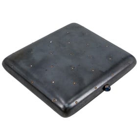 Attributed to Faberge Russian Silver Cigarette Case