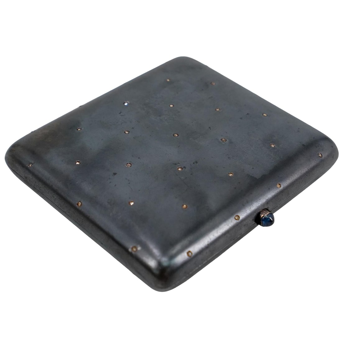 Attributed to Faberge Russian Silver Cigarette Case (1 of 3)