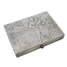 Russian Silver Cigarette Case
