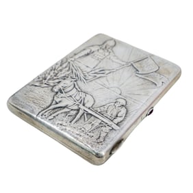 Russian Silver Cigarette Case
