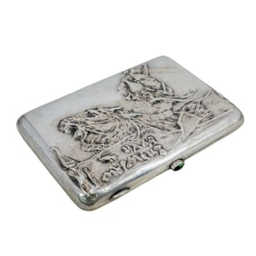 Russian Silver Cigarette Case