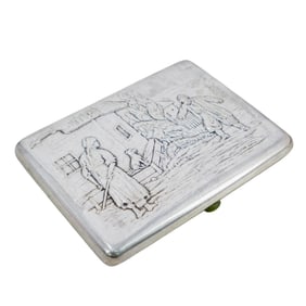 Russian Silver Cigarette Case