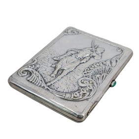 Russian Silver Cigarette Case