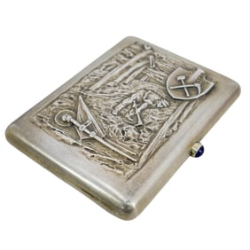 Russian Silver Cigarette Case