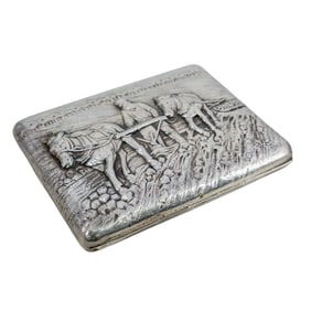 Russian Silver Cigarette Case