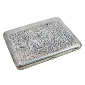 Russian Silver Cigarette Case