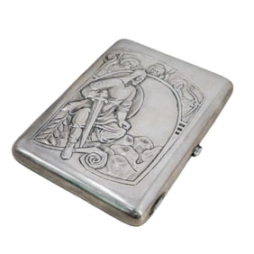 Russian Silver Cigarette Case
