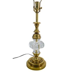 Baccarat Crystal & Brass Lamp