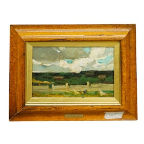 Leonard (Leonid) Viktorovich Turzhansky (Russian,1875-1945) Oil on Panel Painting