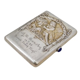 Russian Silver Fairytale Cigarette Case