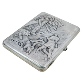 Russian Silver Cigarette Case