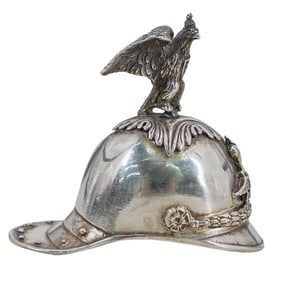 Miniature Russian Imperial Silver Guard Helmet