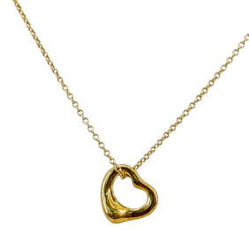 Tiffany & Co. X Elsa Peretti 18K Gold Open Heart Necklace