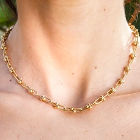 Tiffany & Co. Style 14K Gold Necklace