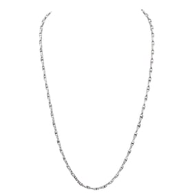Hermes Style 18K White Gold Necklace