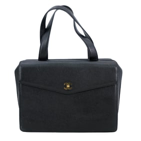 Vintage Chanel Caviar Leather Briefcase