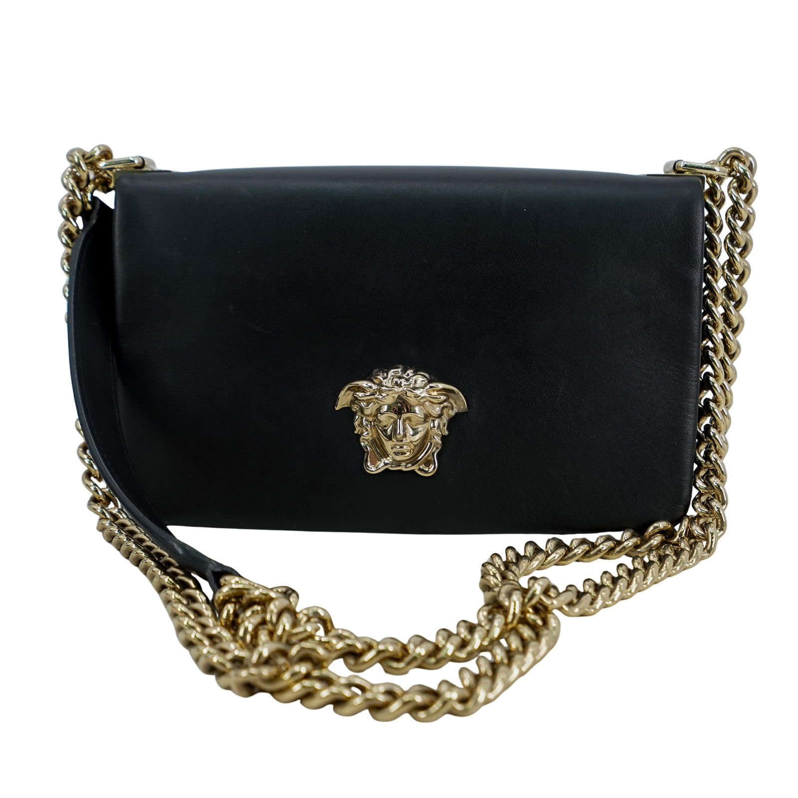 Versace Black Leather Crossbody Bag (1 of 11)