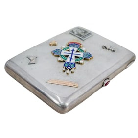 Soviet Silver Souvenir Cigarette Case