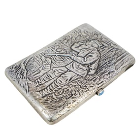 Russian Silver Cigarette Case