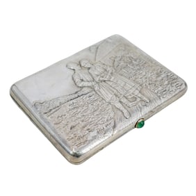 Russian Silver Cigarette Case