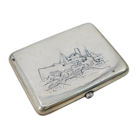 Soviet Silver Cigarette Case