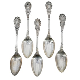 (5 Pc) Russian Silver Spoons