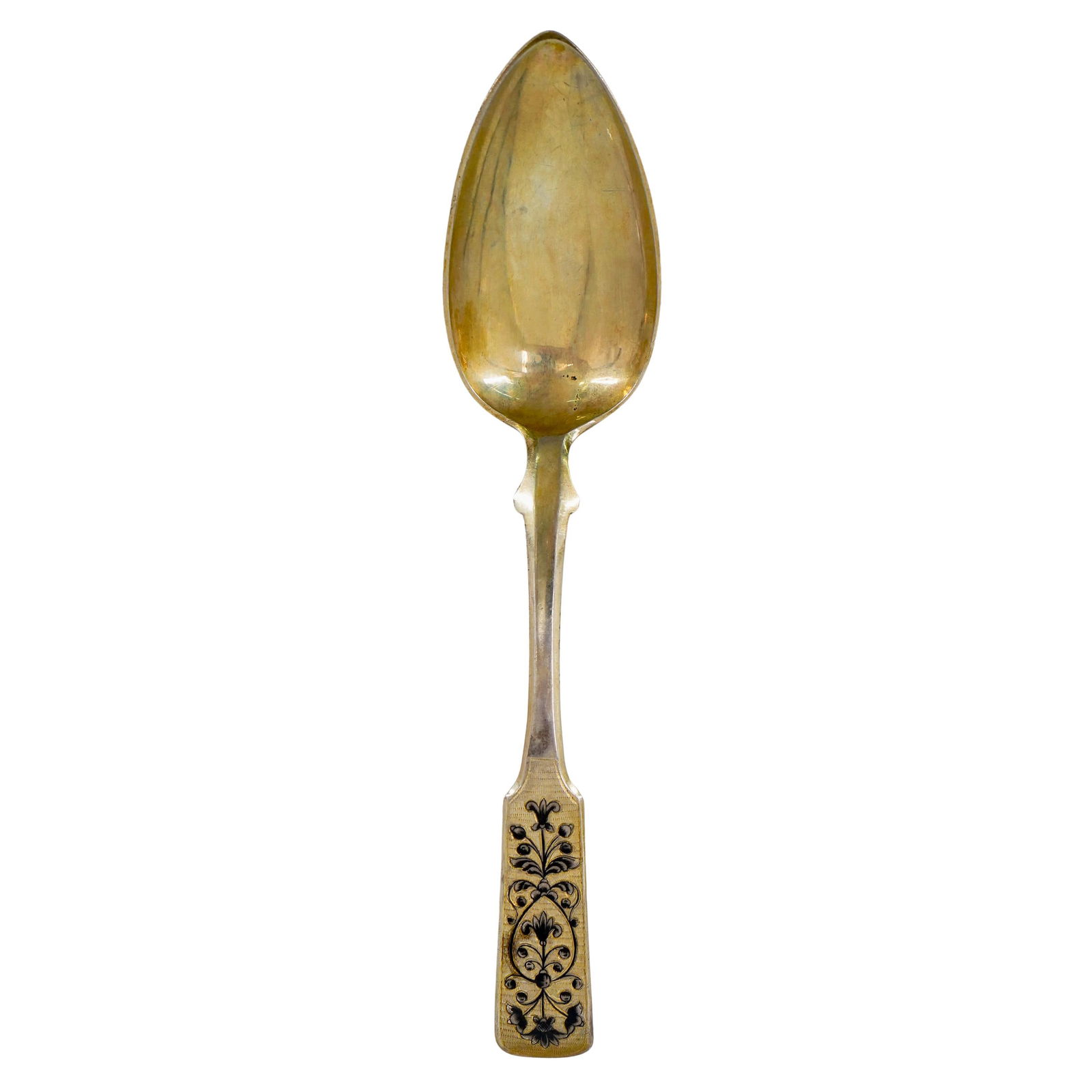 Russian Gilt Silver & Niello Spoon (1 of 8)