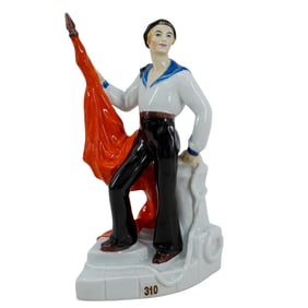 Soviet Porcelain Sailor Figure (Lomonosov State Porcelain Factory)
