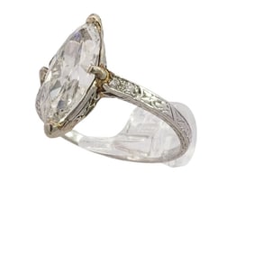 Platinum and Diamond Ring